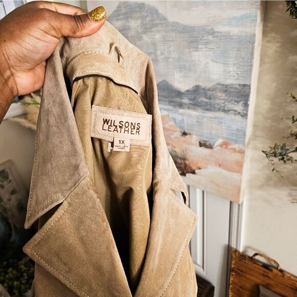 VTG Wilson Tan Suede Genuine leather Jacket. - Picture 6 of 14